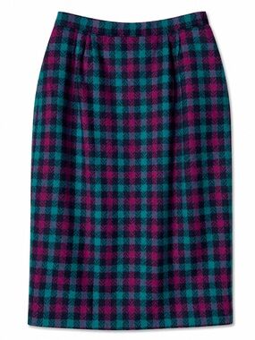 PENDLETON | Vintage Virgin Wool‎ Checked Midi Skirt - Size 6